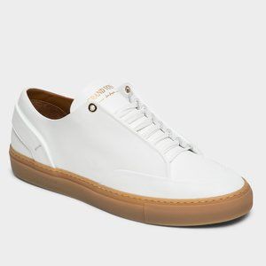 Grand Voyage Avedon White/Gum Leather Sneakers Shoes Italian